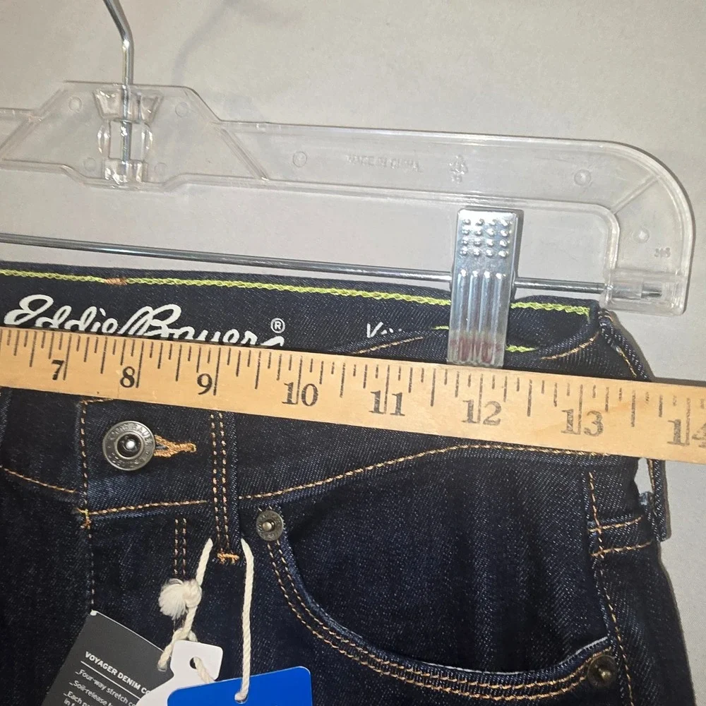 Eddie Bauer Voyager Jeans 2 Women Dark Wash High Rise Skinny Sorbtek Stretch